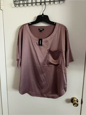 Brand New Express Dusty Rose Top - Blush Pink
